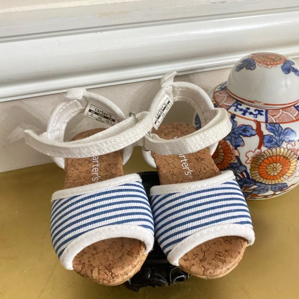 Baby Girl Carter's Striped Espadrille Sandal